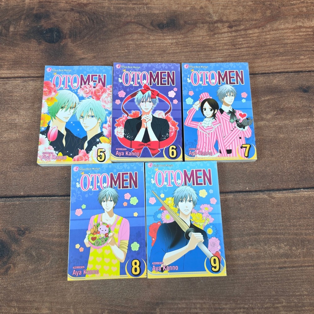 Viz Media Otomen Manga Lot Aya Kanno Volumes 5-9 Mixed Good Shojo Beat English